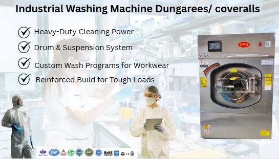 Industrial Washing Machine Coveralls